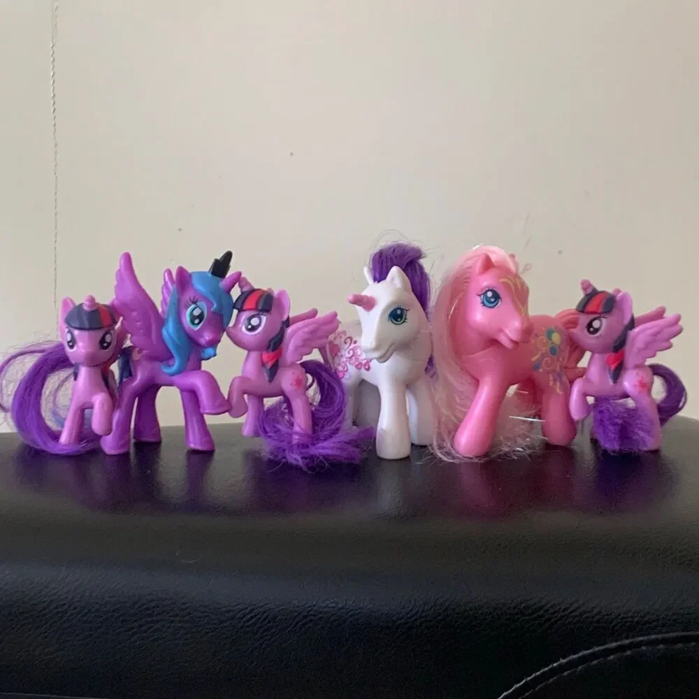 My Little Pony lot of 6 McDonald's figures twilight sparkle Luna rarity pinkie